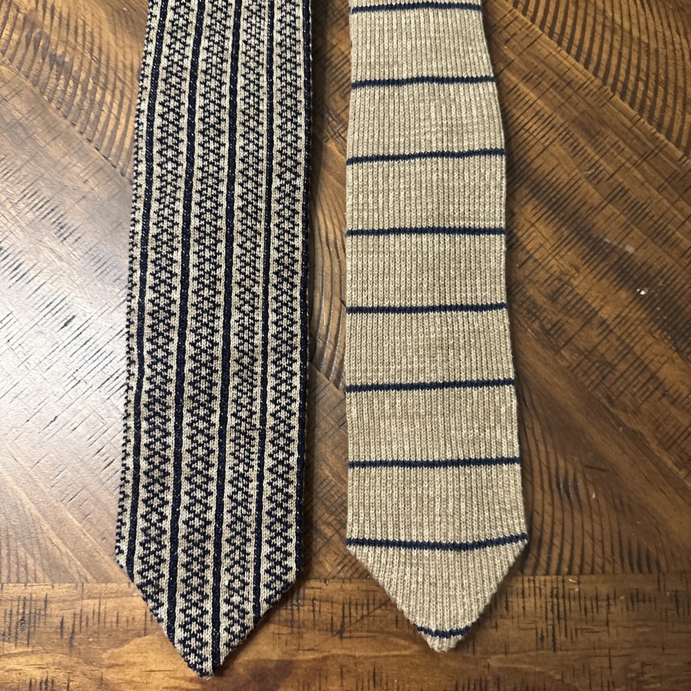 Sock Ties Beige And Black
